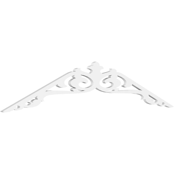 Ekena Millwork Pitch Amber Architectural Grade PVC Gable Pediment, 72"W x 15"H x 1"P (5/12) GPP072X015X100AMB - main